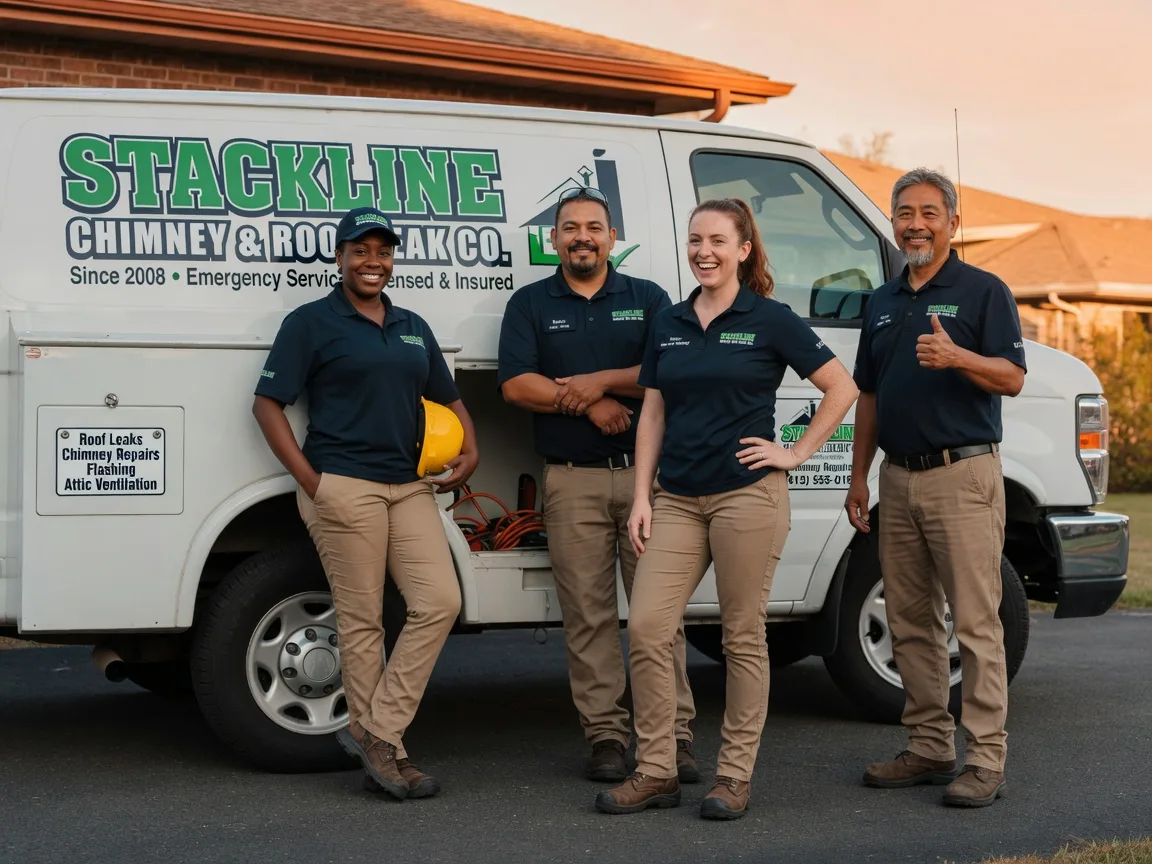 Chimney flashing repair company in Caney, OK